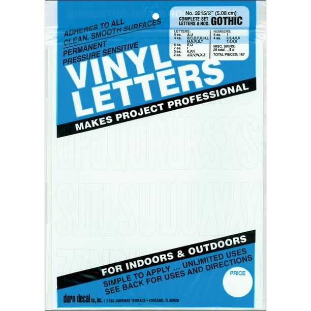 Onderling verbinden Microprocessor output Graphic Products 3" Vinyl Capital Letters - Walmart.com