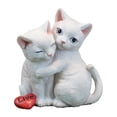 thumbnail image 2 of Modern Cat Figurine Resin Statue Collection for Bedroom Garden Decoration , Couple, 2 of 8