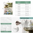 thumbnail image 6 of Spring Daisy Tie Up Curtains 45 Inches Long, Kitchen Window Curtains Over Sink, Flowers Farmhouse Leaves Floral Pots Countryside Small Window Curtains Balloon Curtains Valances for Bedroom 34"x45", 6 of 8
