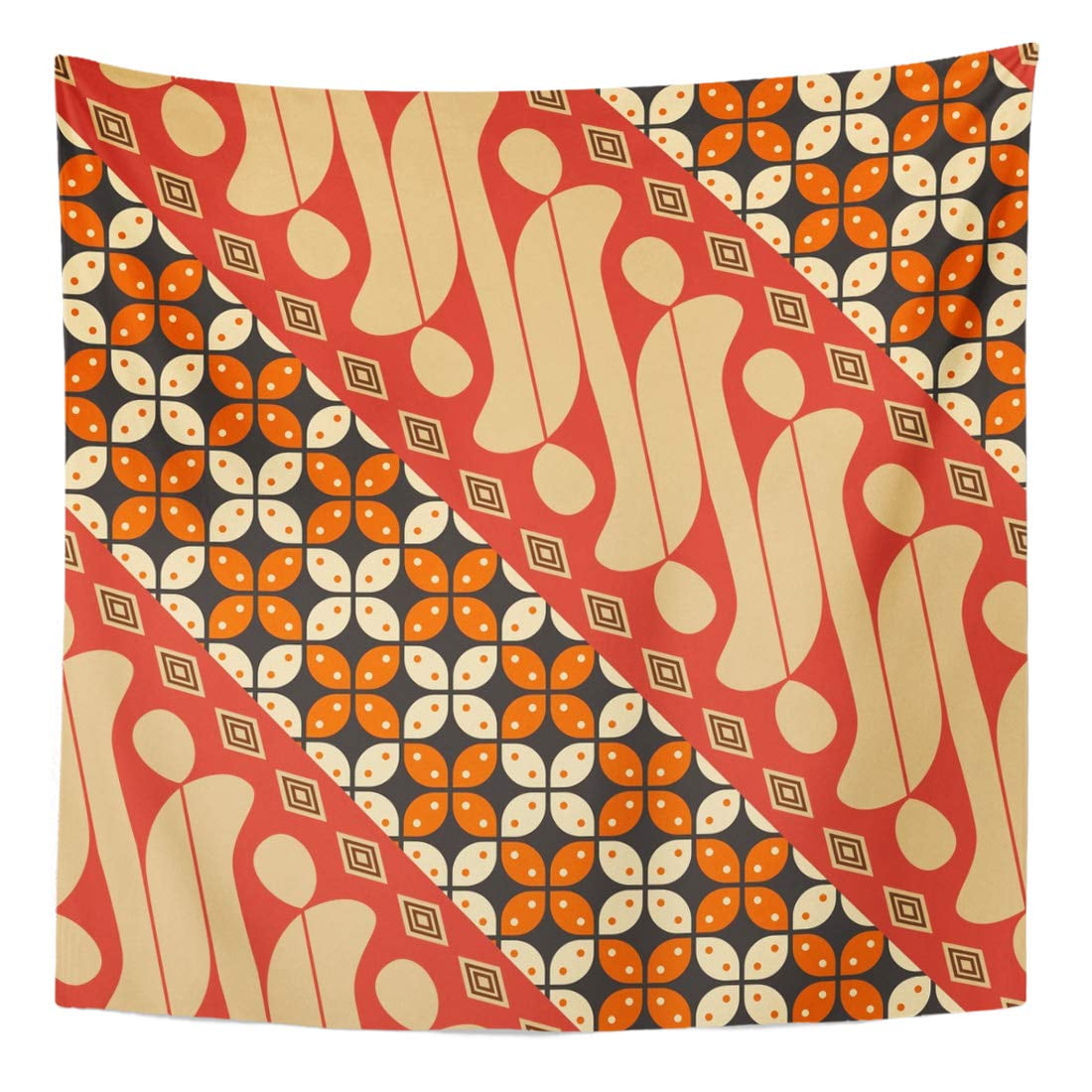 ZEALGNED Colorful Indonesia Indonesian Batik Parang Java Traditional