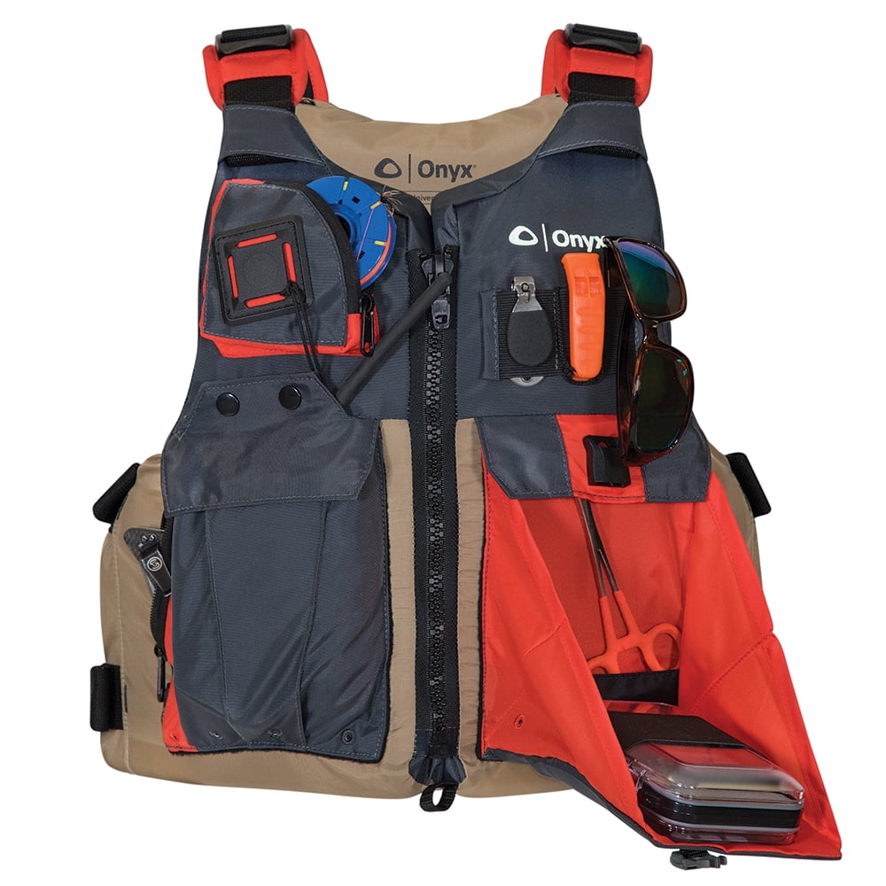 Onyx Outdoors 121700-706-005-17 Kayak Fishing Paddle Vest, Tan