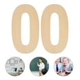 thumbnail image 3 of Homoyoyo Khaki Wood Number Signs for Home, Office, and Outdoor Use - Decorative Number Plaques for Walls and Doors, 3 of 8