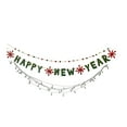 thumbnail image 2 of Christmas And Year Happy Pull Flag Felts Pull Flag With Light Belt Holiday Background Decoration Christmas Tree Wall Window Decoration Light String, 2 of 6
