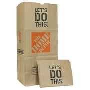 The Home Depot 49022-10PK Heavy Duty Brown Paper Lawn and Refuse Bags for Home and Garden, 30 gal (10 Lawn Bags)