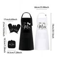thumbnail image 3 of Aprons Set For Couple Wedding Anniversary For Couple Friend Engagement Gifts For Women Bridal Shower Gift For Bride With Oven & Pot Holder, 3 of 6