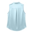 thumbnail image 2 of WERYOUNG Women's Blouses Sleeveless Summer Button Down Collared Shirts For Business Casual Wear Lightweight Breathable Blouse Trendy Tops XL, 2 of 5
