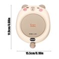 thumbnail image 3 of PEONAVET Mug Warmer Cute Cartoonoon Shaped Heated Saucer Thermostatic Saucer Brewing Milk Coffee Warm Flower Tea Heated Saucer Christmas Gifts, 3 of 6