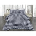 thumbnail image 2 of Ambesonne Abstract Modern Art Quilted Coverlet 2 Pcs, Geometric Print, Twin Size, Soft Blue Indigo Camel, 2 of 4