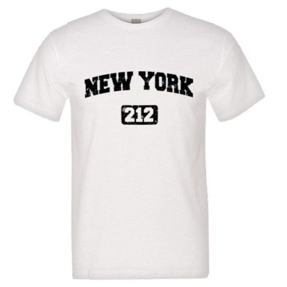 PleaseMeTees™ Mens New York 212 Area Code I Love NY Distressed HQ Tee