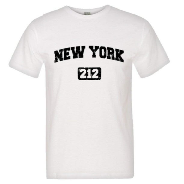 PleaseMeTees - PleaseMeTees⢠Mens New York 212 Area Code I Love NY Distressed HQ Tee - Walmart