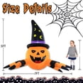 thumbnail image 5 of Decoración inflable para Halloween, diseño de calabaza y araña, 1,8 m, 5 of 5