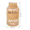 thumbnail image 2 of Jarrón de cristal de ratán, planta, decoración retro para el hogar, jarrones, adorno rural sencillo para oficina, escritorio, flores, 2 of 6