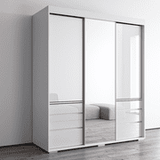 Monaco 3 Door Modern 71 Wardrobe with Mirror
