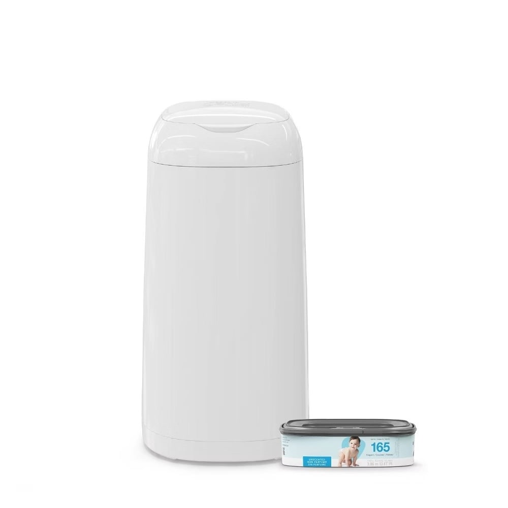Classic Diaper Pail with Odor Locking Clamp and One-Hand Operation