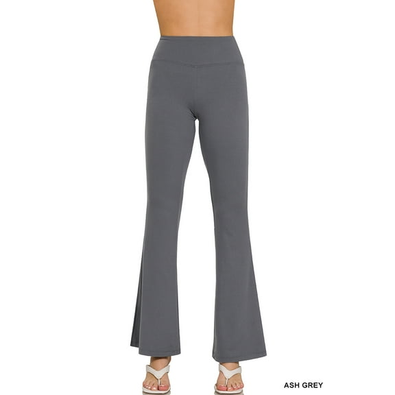Zenana Regular and Plus Size Buttery Soft Banded High Waist Flared Leg Yoga Pants