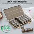 thumbnail image 2 of HHVB Pill Organizer 4 Times a Day with Moisture-Proof Design, Large Pill Box 7 Day Easy to Use, Portable Pill Case for Travel with Double Protection, Pill Containers for Vitamins, Medications, 2 of 6