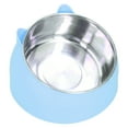 thumbnail image 1 of Heating Cat Bowl Cat Bowl Cat Food Bowl Pet Heating Bowl Nordic Stainless Steel To Protect Cervical Spine Constant Temperature Cat Food Bowl US Plug 100-240V, 1 of 8