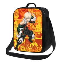 My Hero Academia Bakugo Katsuki Lunch Bag Lunch Box Lightweight Durable Lunch Tote Bag Portable Reusable Lunch Box Tote For Work Sport Picnic Camping