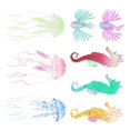 thumbnail image 1 of Aquarium Décor Thematic Ornaments Fish Models Jellyfish Models Sea Horses Silicone Home Decoration Naturally Bright Colors 1Set, 1 of 4