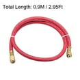 thumbnail image 2 of Unique Bargains 0.9m 1/4 SAE Thread 500PSI Refrigeration Tube Charging Hose Tube Red, 2 of 4