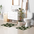 thumbnail image 5 of U-Shaped Toilet Mat Plush Bathroom Rug Mat Non Slip Bathroom Mats Cartoon Geese Carrying Presents, 5 of 5