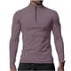 thumbnail image 1 of pstuiky camisa de manga larga para hombre, Blusa informal y moderna de manga larga con cremallera para hombre camisetas de hombre s, 1 of 7
