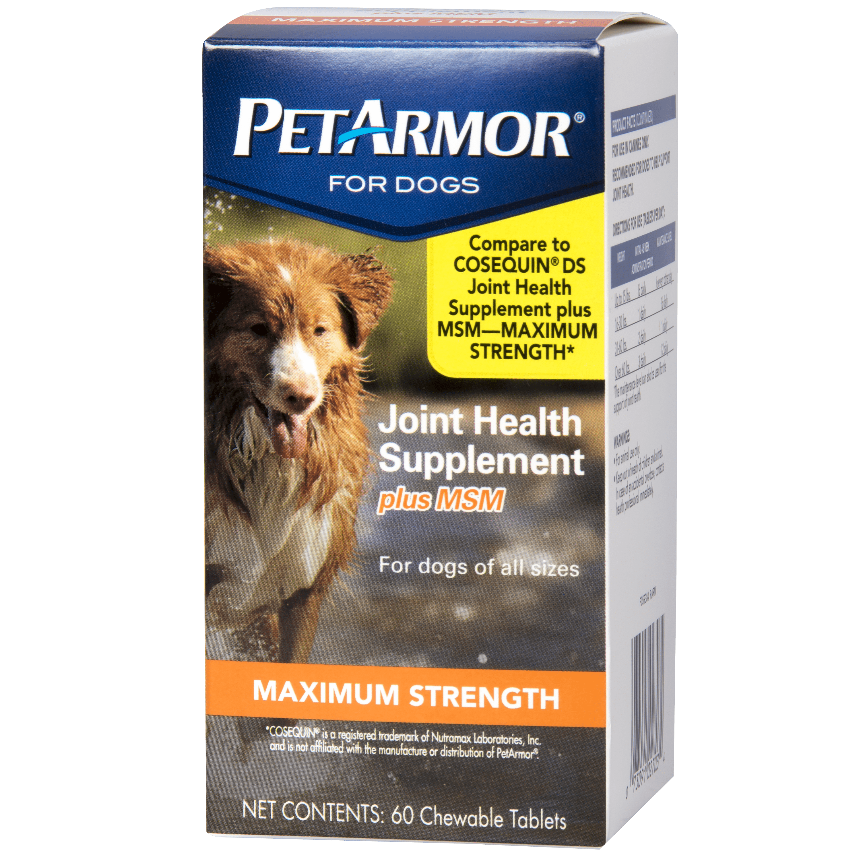 PetArmor® Joint Health Supplement Plus MSM Maximum Strength Dog Tabs