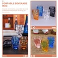 thumbnail image 3 of COMPUKAS Set of 4 Acrylic Beer Mugs, Assorted Colors, Drinking Cups for Home and Party Use, 3 of 5