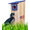 Blue Roof, variant on JCs Wildlife Cedar Wood Duck House with Poly Lumber Roof and Predator Guard (Brown) - Attracts Wood Ducks