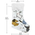 thumbnail image 2 of 2 Pack Trendy Scandinavian Dogs Christmas Stockings 17.7 Inch Gift Holders for Party Holiday Decorations Ornaments（114） Decor Gifts, 2 of 7
