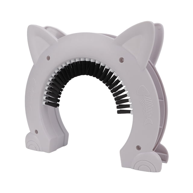 Porte Intérieure pour Chat, Conception Silencieuse Facile Assemblage ABS Porte Intérieure pour Chat Blanc