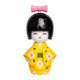 thumbnail image 1 of Figura de muñeca japonesa de dibujos animados en miniatura, pequeña escultura, figura de escritorio, geisha Amarillo A, 1 of 9
