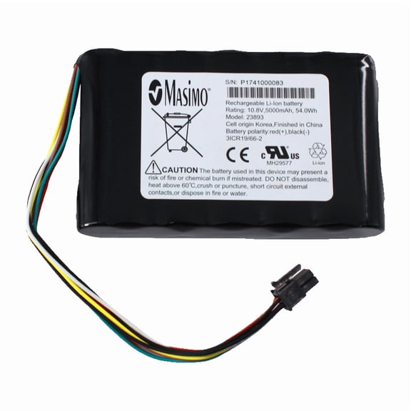 PULADU Original 23893 for Radical 10.8V 5000mAh Li-ion Battery Masimo P1741000083