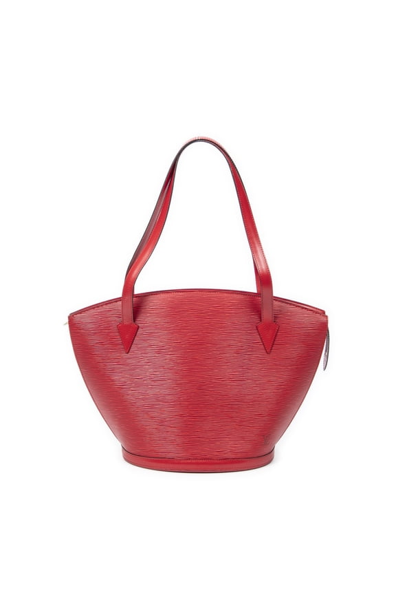 Pre-Owned Louis Vuitton Red St-Jacques Shopping GM Shoulder Bag Epi