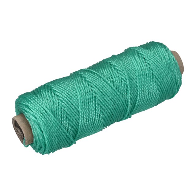 Torcida Albañil Línea Nylon Cordel Cuerda Cordón Verde 100M/109 Yardas 1.5mm Diámetro para Redes, Paisajismo, Hogar Mejora, Bricolaje Proyecto, Artesanía, Albañilería