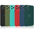 thumbnail image 2 of Heat Dissipation Phone Case, New Breathable Hollow Cellular Hole Heat Dissipation Case Full Back Camera Lens Protection Ultra Slim TPU Case Cover, 2 of 6
