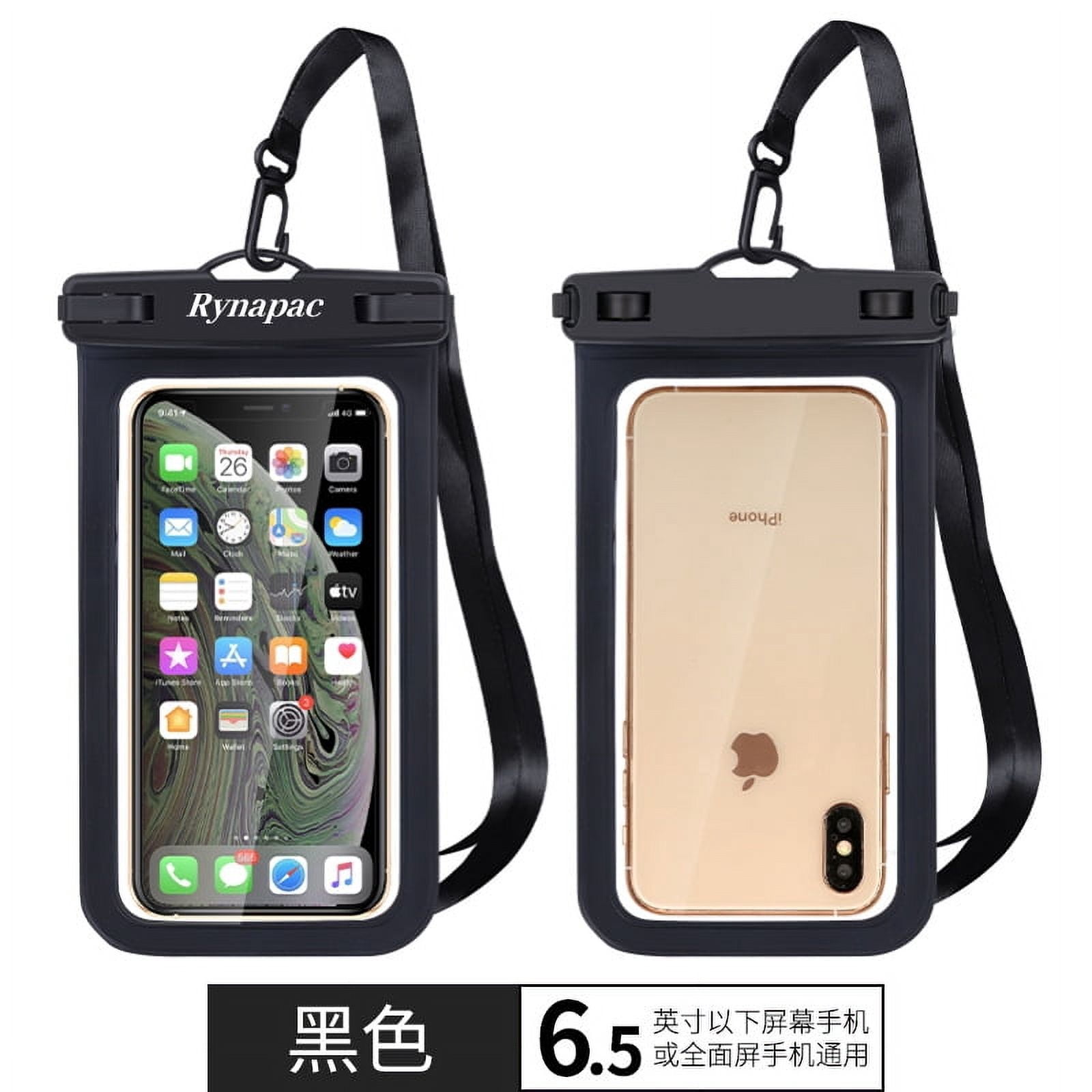Waterproof Phone Pouch, Waterproof Phone Case for iPhone 15 14 13 12 Pro Max, IPX8 Cellphone Dry Bag Beach Cruise Ship Essentials 2Pack-6.5"