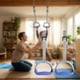 thumbnail image 5 of Anillos de gimnasia para estiramientos en interiores, equipo de fitness, ejercicio en casa, anti Gris Azul 2m, 5 of 8