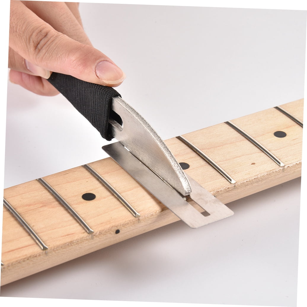 Amosfun Guitar Fret Polish Tools Luthier Tool Metal Multi Color 1 Set for Instrument Repair