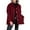 Wine, variant on Womens Corduroy Hooded Jacket Casual Fashion Button Down Coat Fall Winter Lightweight Warm Windproof Outerwear with Pockets