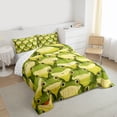 thumbnail image 3 of Castle Fairy Preppy Children Green Frog Twin Comforter Sets,Kawaii Wildlife Bedding Set, 3 of 8