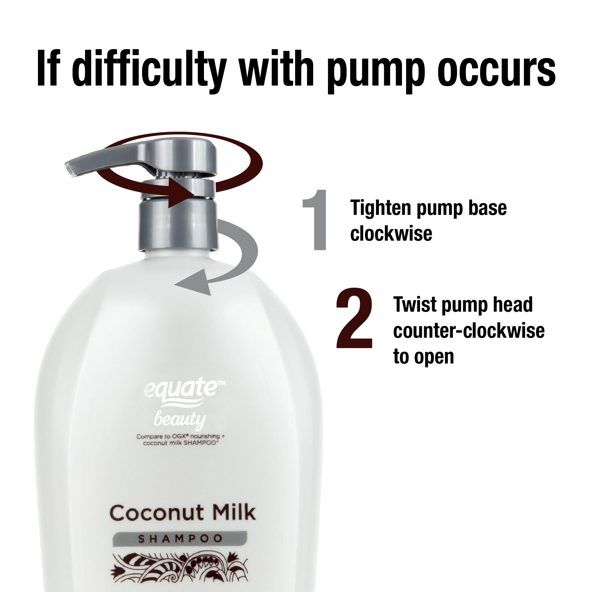 Equate Coconut Milk Moisturizing Nourishing Daily Shampoo, 33.8 fl oz