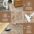 thumbnail image 5 of Rugs for Living Room,Washable Area Rug Taupe Retro Chic Medallion Distressed Design Living Room Indoor Non-Slip Non-Shedding Oriental Accent Throw Rug for Kitchen Bedroom Office Carpet, 5 of 9