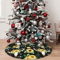 thumbnail image 5 of Yiaed Sunflower Skull Boho Print Christmas Tree Skirt , Tree SkirtsTree Mat for Christmas Winter Holiday Indoor Decorations-36", 5 of 7
