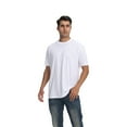 thumbnail image 6 of Zfeel Short Sleeve Heavyweight T-Shirt, Men's 100% Cotton Crewneck Blank Tee, White, M, 6 of 6