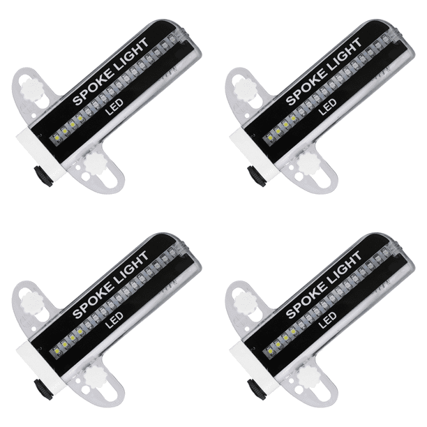 Luz LED para radios de bicicleta, luces intermitentes para neumáticos de bicicleta para ciclismo nocturno