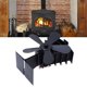 thumbnail image 4 of Ventilador De Chimenea De Madera, Soporte De Aluminio Anodizado Antidesvanecimiento 200-250cfm Flujo De Aire Ventilador De Estufa De 5 Aspas 25dB Batería De Ruido Gratis Para Cergrey Como se muestra en la descripción, 4 of 8