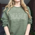 thumbnail image 5 of NAZENTI Embroidered Mama Sweatshirt, Mothers Day Sweatshirt Gifts for Mom Mama, Embroidered Crewneck Sweatshirt for Women, 5 of 6