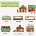 thumbnail image 4 of Juego de troncos de madera Wondertoys, 269 piezas, para mayores de 3 años, con instrucciones, 4 of 9