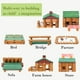 thumbnail image 4 of Juego de troncos de madera Wondertoys, 269 piezas, para mayores de 3 años, con instrucciones, 4 of 9